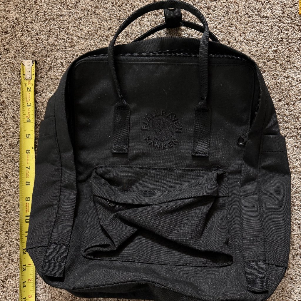 Fjallraven Re-Kanken Black - Excellent Condition